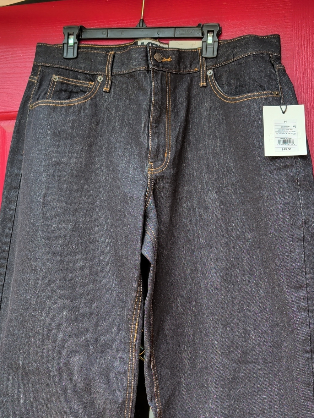 NWT- KBB by Kahlana Dark Wash (Kahlana) Barrel Jeans - Picture 2 of 9